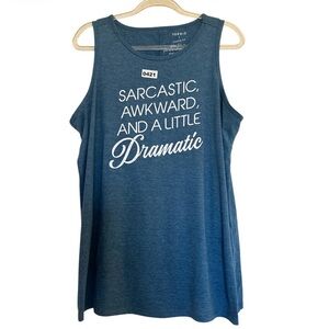 Torrid Signature Jersey Everyday Crew Neck Dramatic Tank Top Women’s 1X graphic